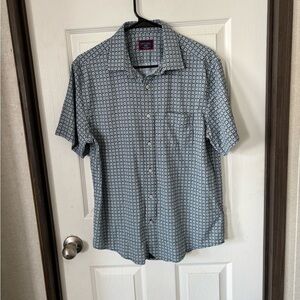 UNTUCKit Blue Patterned Casual Button Down Shirt